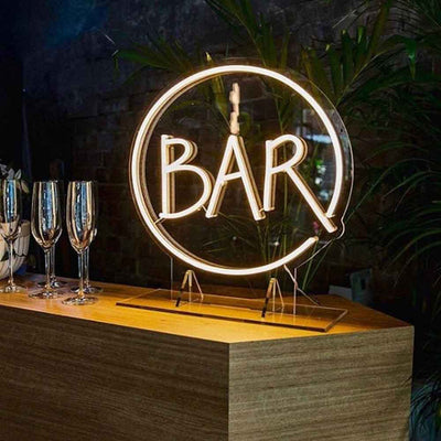 Bar Sign Neon Sign Wedding Event Party Desktop Neon Sign