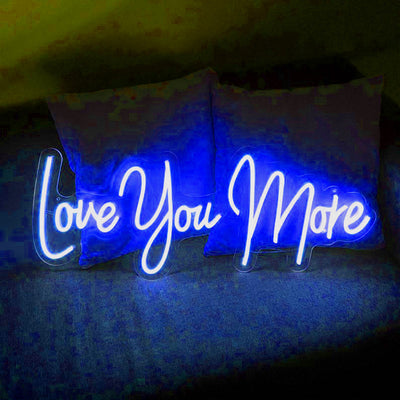 Love You More Neon Signs Led Neon Light Bedroom Decoration