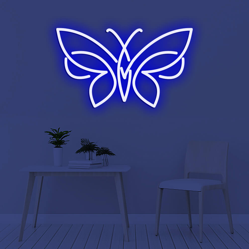 Butterfly Art Logo LED Neon Signs Led Neon Lighting Room Decoration