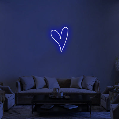 SCRIPT HEART Neon Signs Led Neon Lighting
