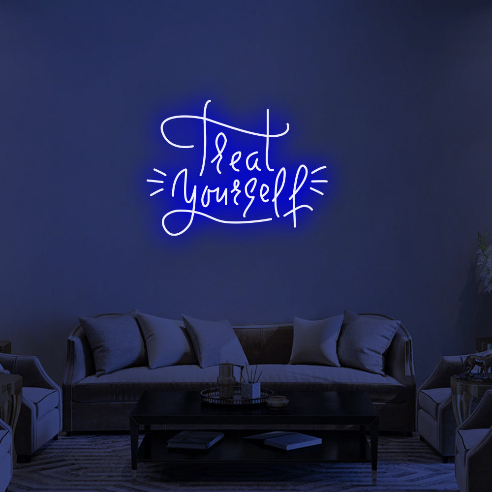 TREAT YOURSELF Neon Signs Led Neon Lighting -1