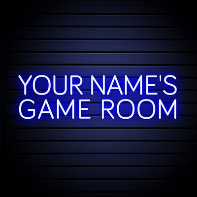 YOUR NAME'S GAME ROOM Neon Signs Custom Game Room Neon Sign