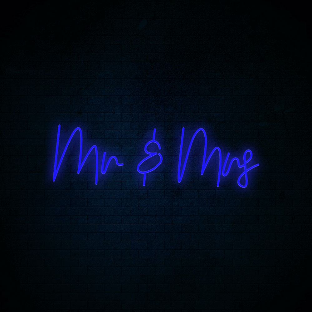 Mr & Mrs Neon Signs Led Neon Light Wedding Party Decoration