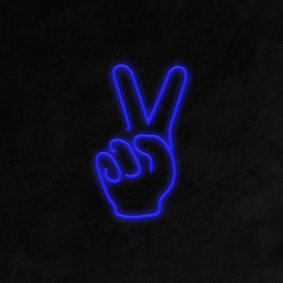 Peace Fingers Neon Signs Led Neon Lighting