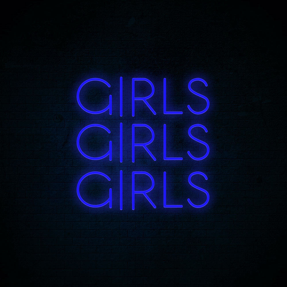 Girls Girls Girls Neon Signs Led Neon Light Room Decoration