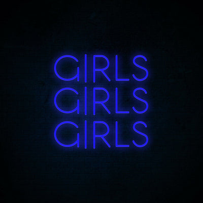 Girls Girls Girls Neon Signs Led Neon Light Room Decoration