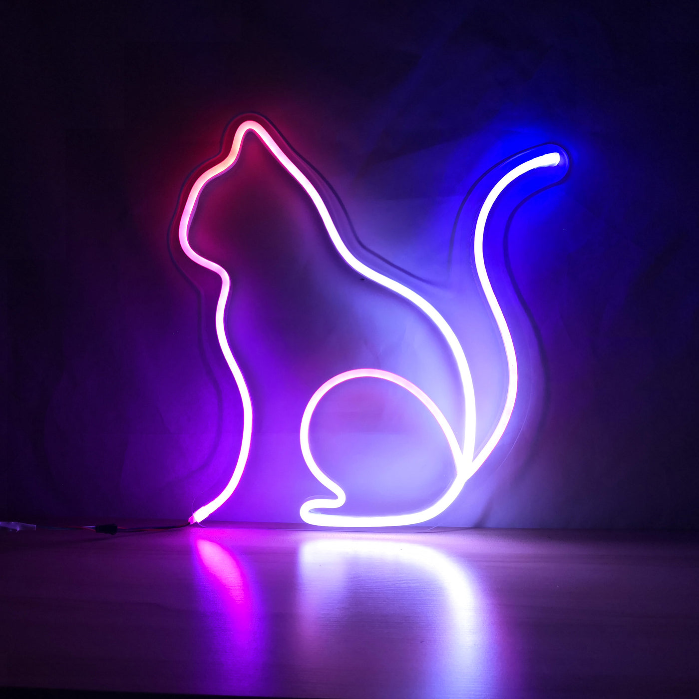 Cat Neon Sign Animal Pet Logo Pattern Lighting Sign House Room Desktop Wall Hanging