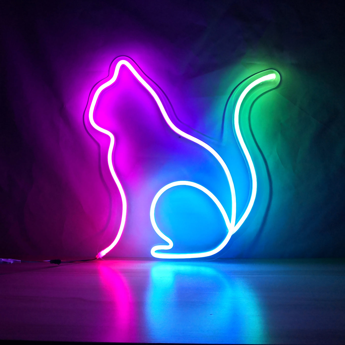 Cat Neon Sign Animal Pet Logo Pattern Lighting Sign House Room Desktop Wall Hanging