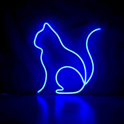 Cat Neon Sign Animal Pet Logo Pattern Lighting Sign House Room Desktop Wall Hanging