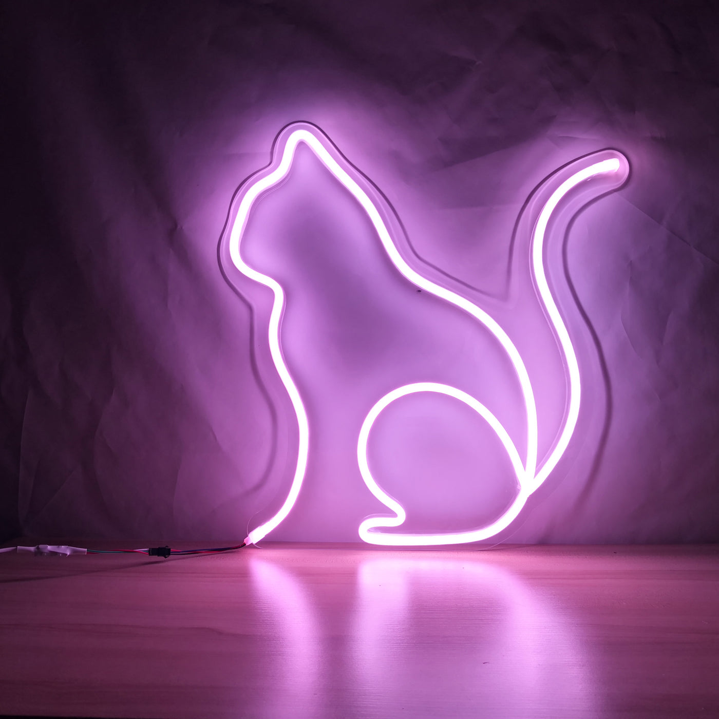 Cat Neon Sign Animal Pet Logo Pattern Lighting Sign House Room Desktop Wall Hanging