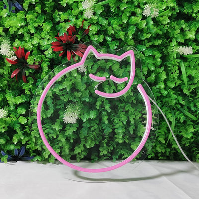 Mini curled up kitty cute cat LED Neon Signs Led Neon Lighting