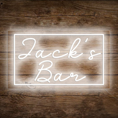 Jack's Bar Neon Signs Led Neon Light Custom Neon Bar Sign with Name