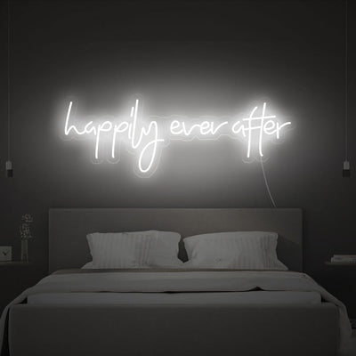 Happily Ever After Neon Sign Wedding Neon Sign Party Wall Hanging