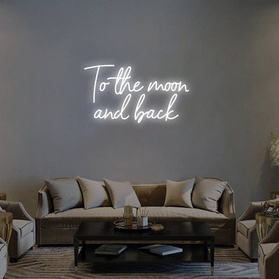 To the moon and back Neon Signs Led Neon Light