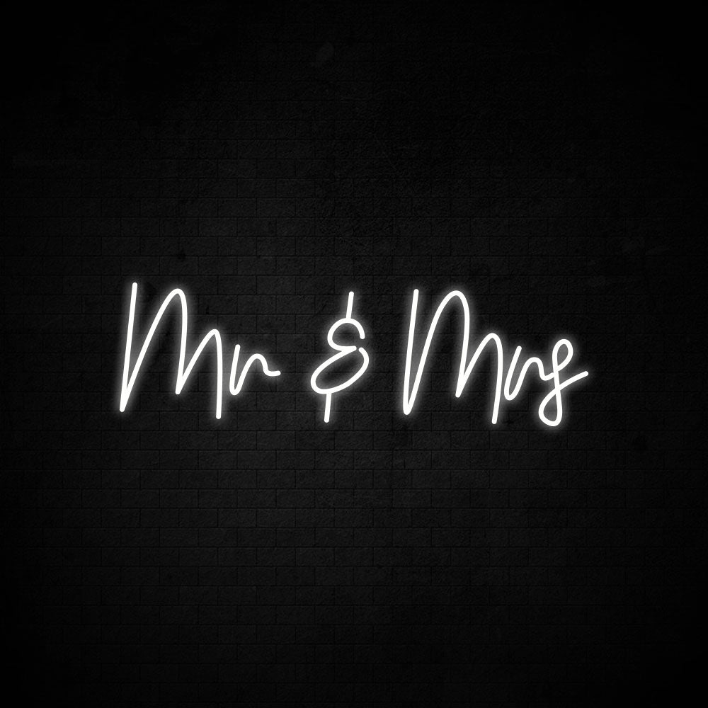 Mr & Mrs Neon Signs Led Neon Light Wedding Party Decoration