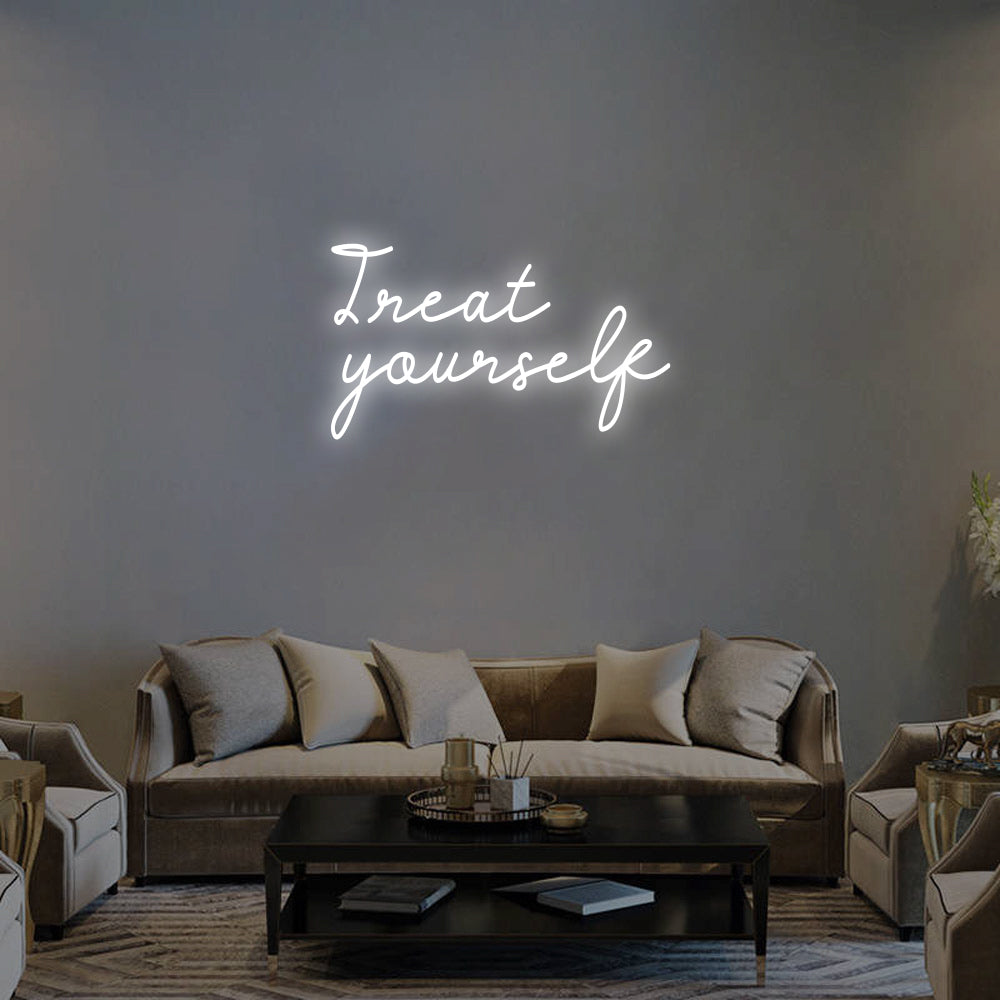 TREAT YOURSELF Neon Signs Led Neon Lighting -2