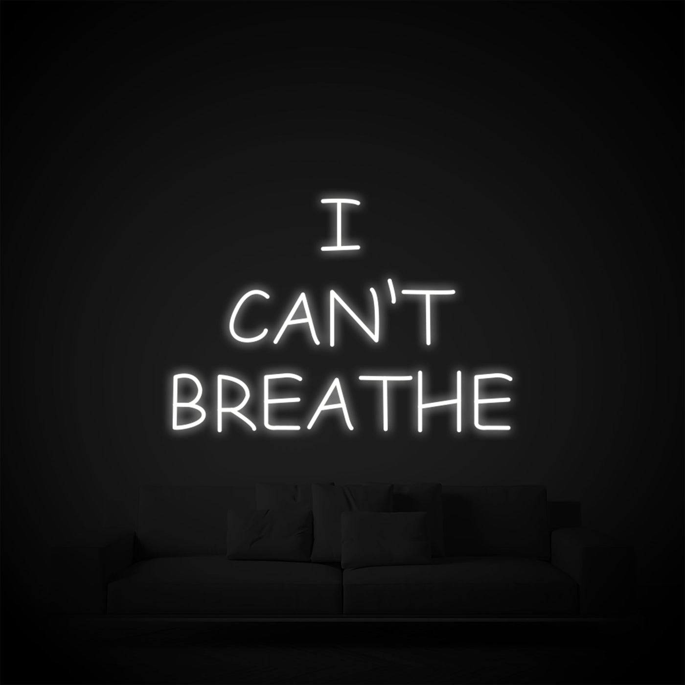 I CAN'T BREATHE Neon Signs Led Neon Light Room Decoration