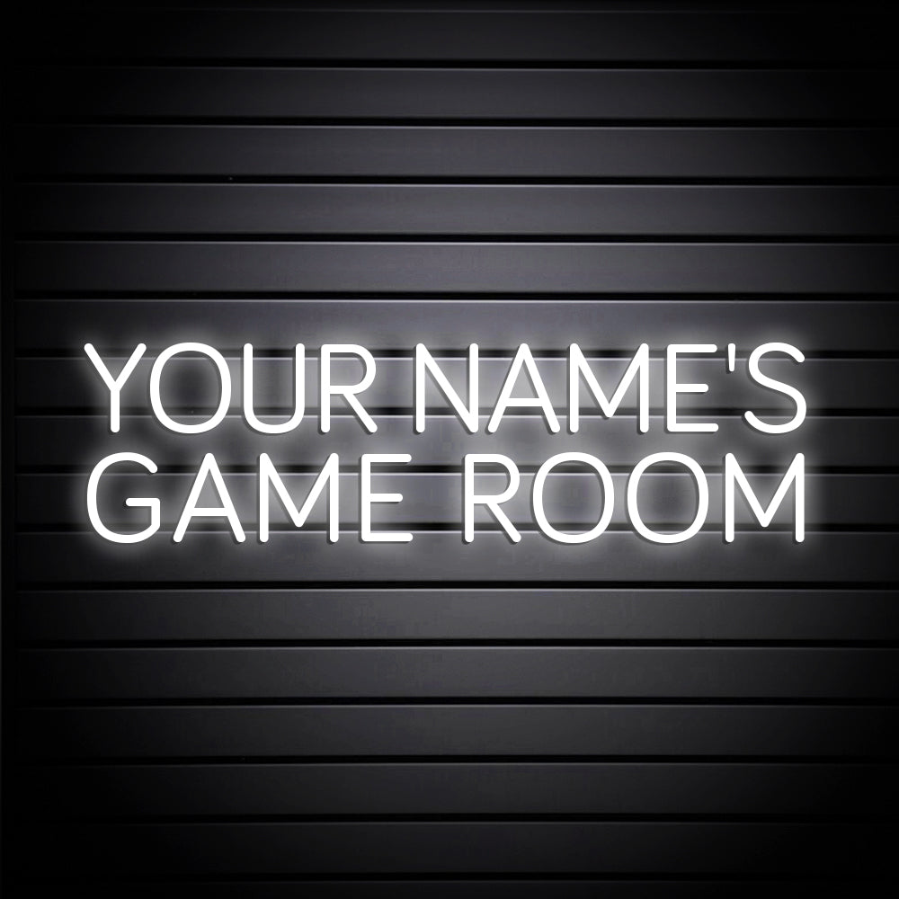 YOUR NAME'S GAME ROOM Neon Signs Custom Game Room Neon Sign