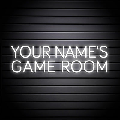 YOUR NAME'S GAME ROOM Neon Signs Custom Game Room Neon Sign