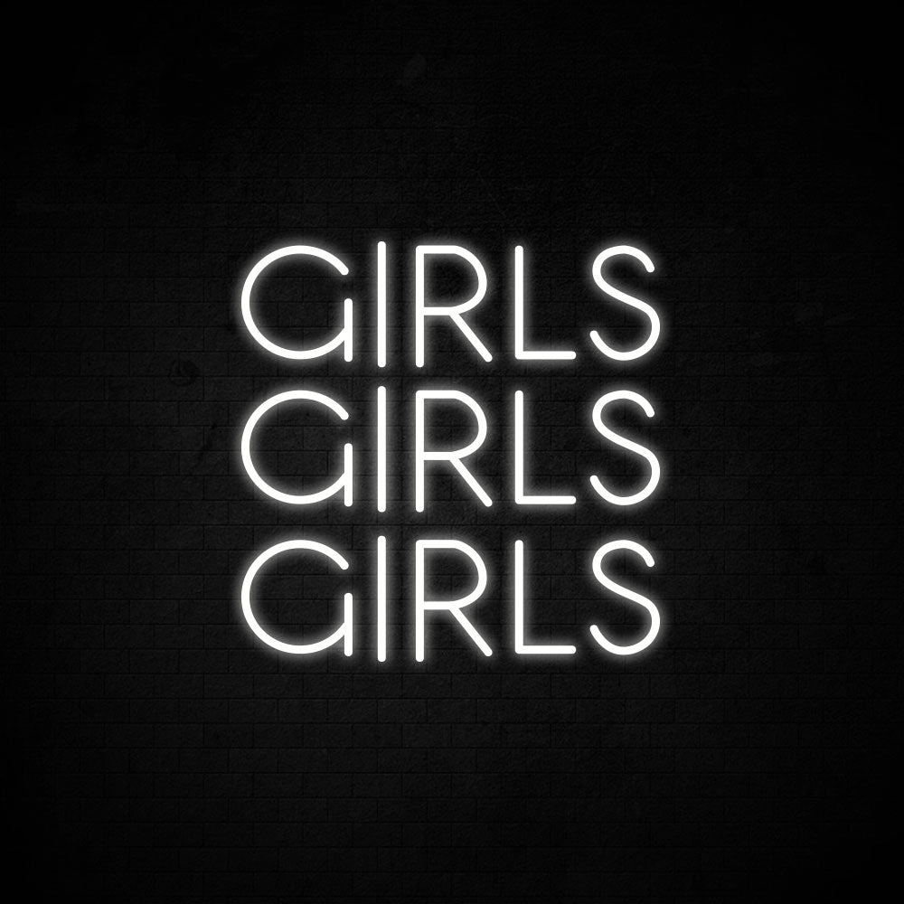 Girls Girls Girls Neon Signs Led Neon Light Room Decoration