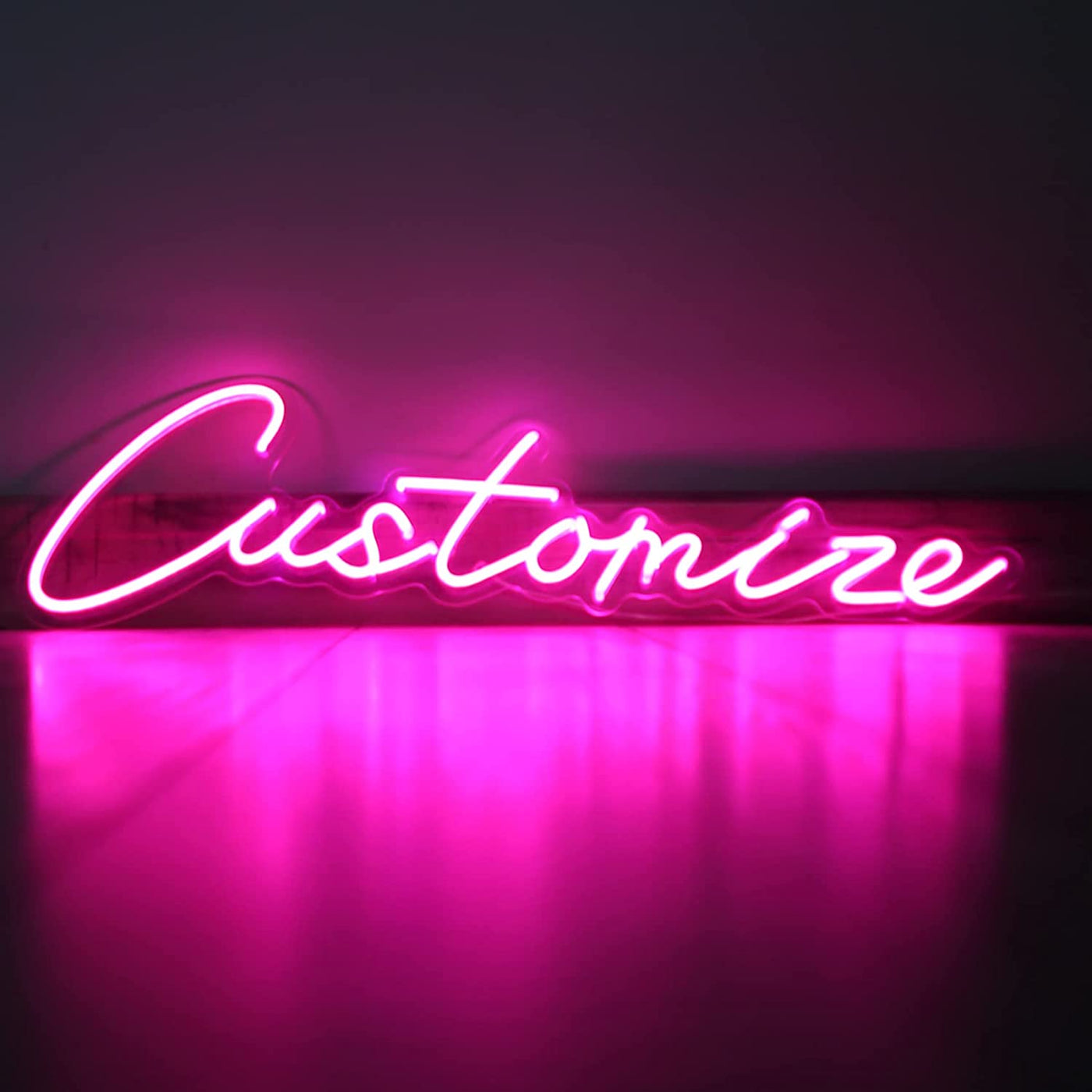 Custom Neon Sign One Line Text Led Neon Lighting – NeonSignKingdom