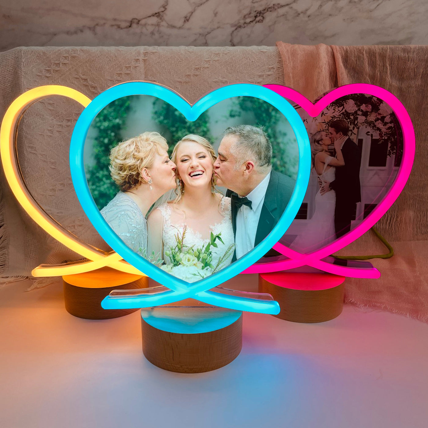 Custom Neon Lamp Photo Stand