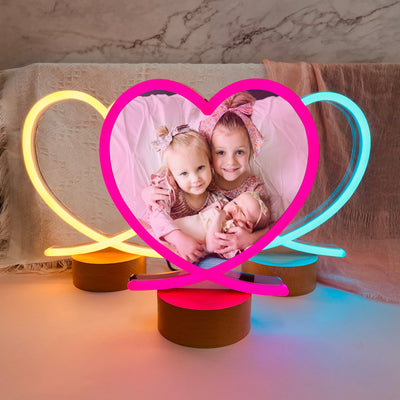 Custom Neon Lamp Photo Stand