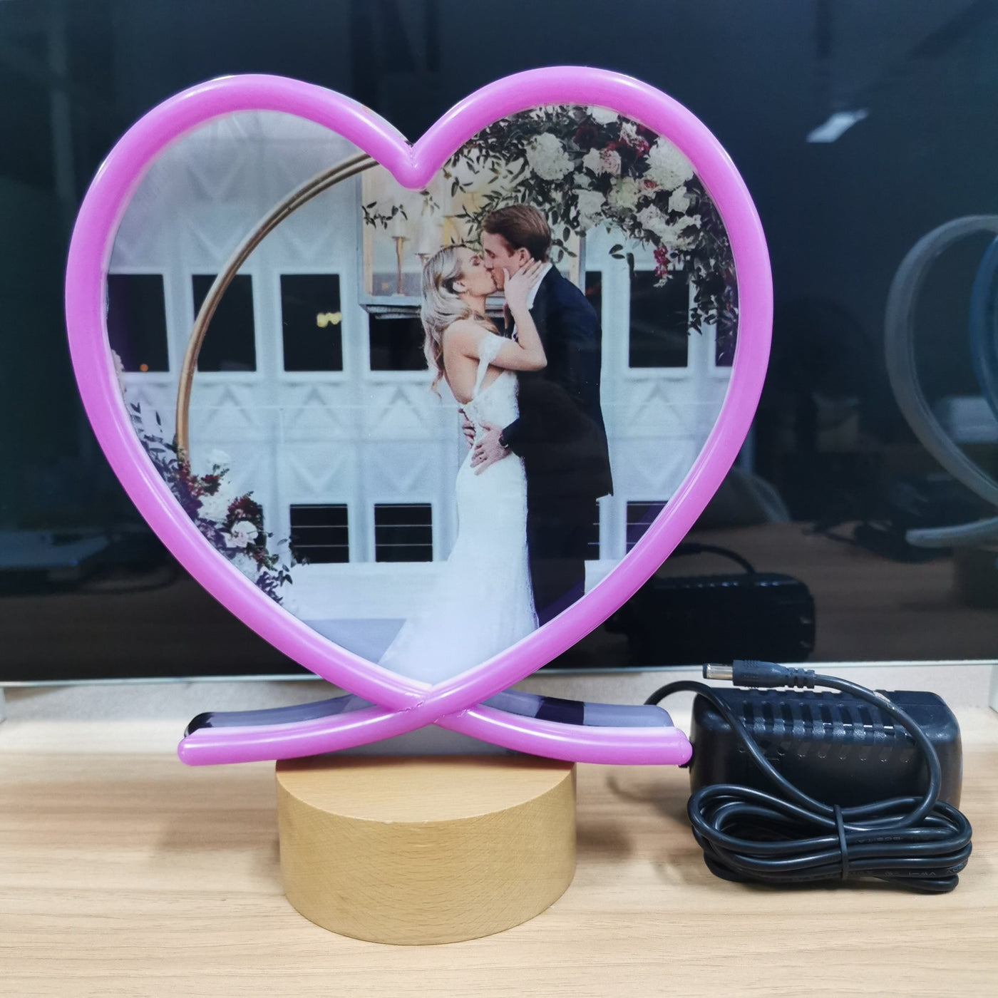 Custom Neon Lamp Photo Stand