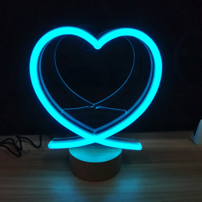 Custom Neon Lamp Photo Stand