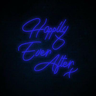 Happily Ever After x Neon Signs Led Neon Light Wedding Photo Backdrop Hanging