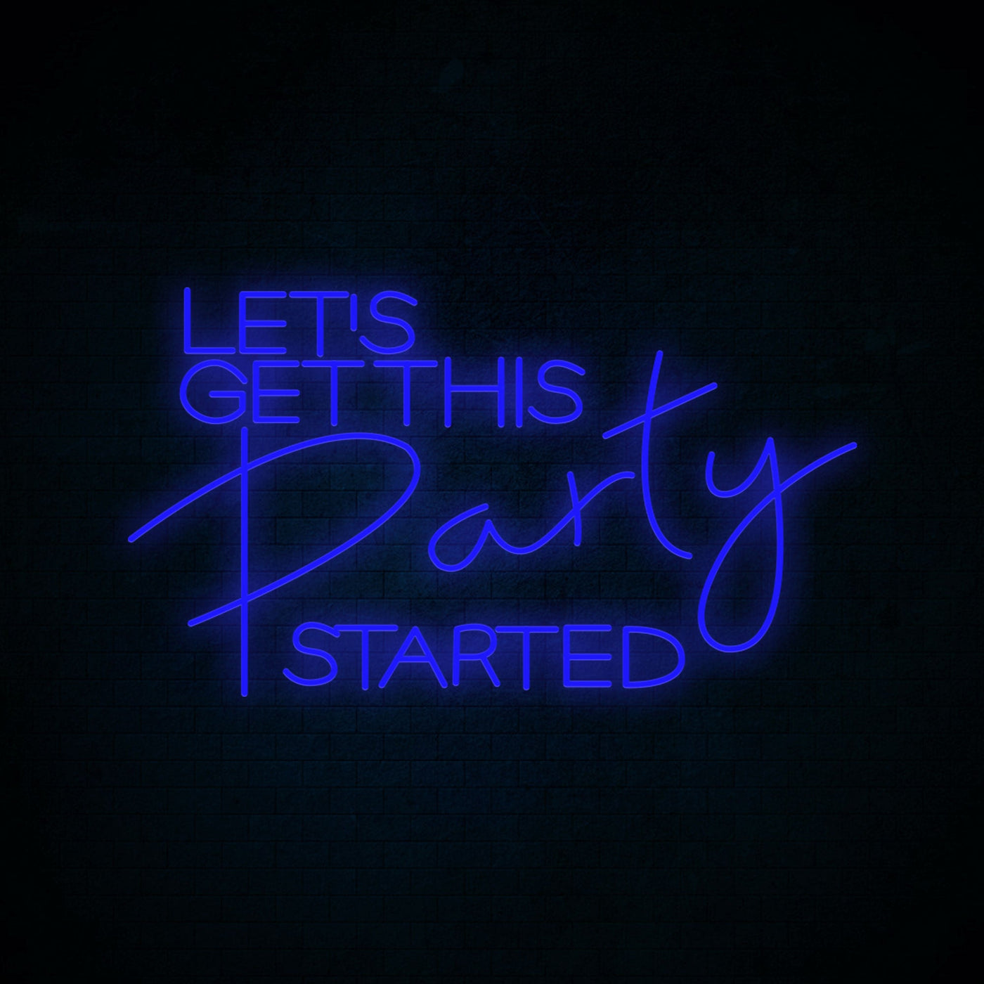 Let's Get This Party Started Neon Signs Led Neon Light Party Decoration