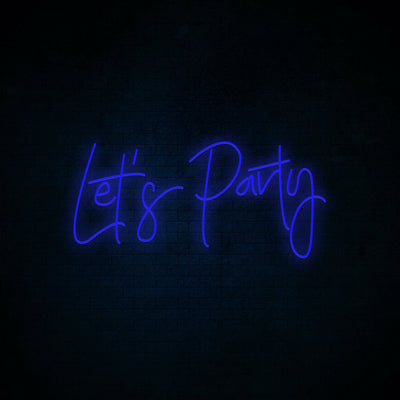 Let's Party Neon Signs Led Neon Light Party Lighting