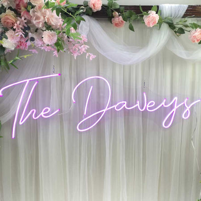 Custom Wedding Neon Sign Bridal Name Custom Neon Sign