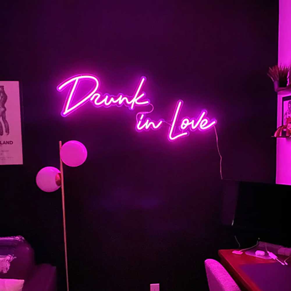 Drunk in Love Neon Sign Wedding Neon Lighting
