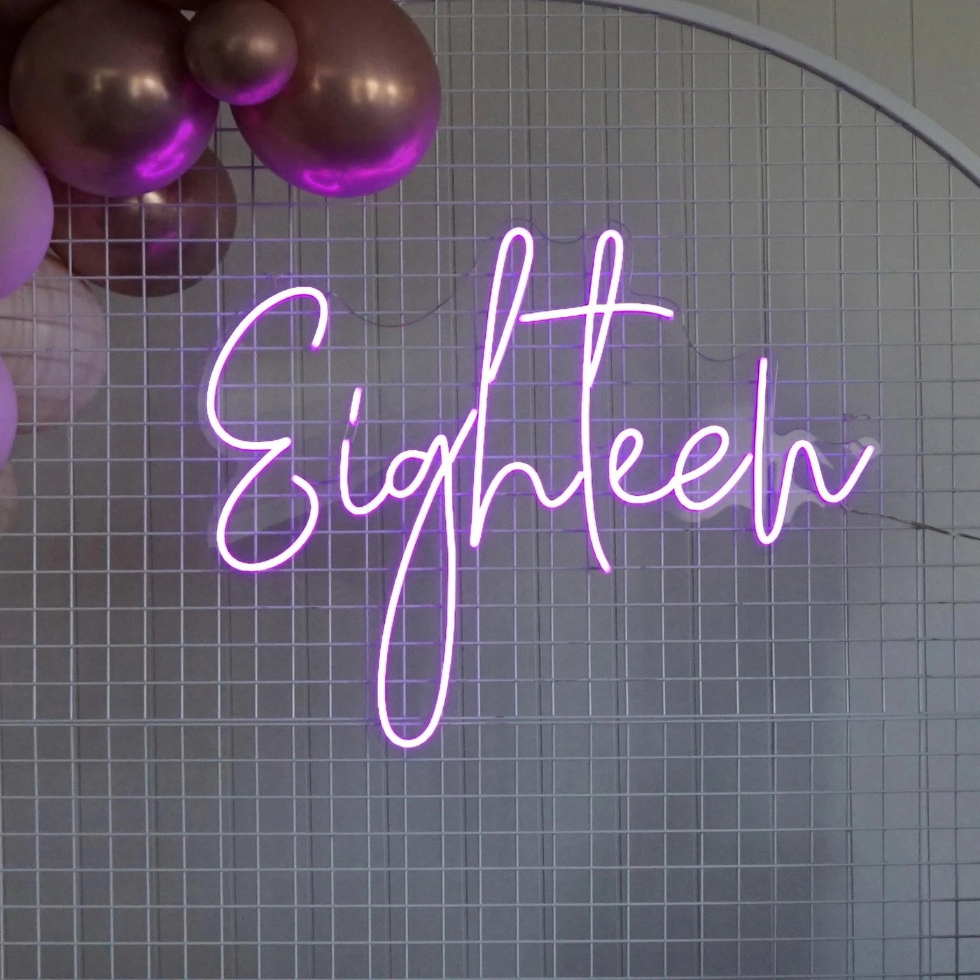 Eighteen 18th Neon Sign Birthday Party Led Neon Lighting Decoration