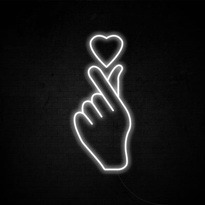 Finger Heart Neon Signs Led Neon Lighting