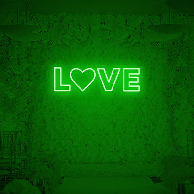 LOVE with Heats Neon Signs Led Neon Light Wedding Decoration