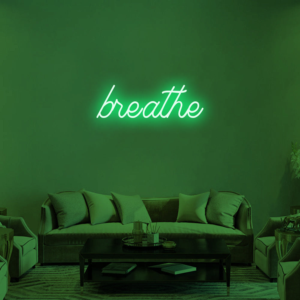 Breathe Neon Signs Led Neon Lighting Room Decoration