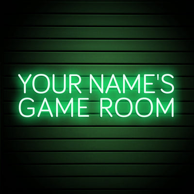 YOUR NAME'S GAME ROOM Neon Signs Custom Game Room Neon Sign