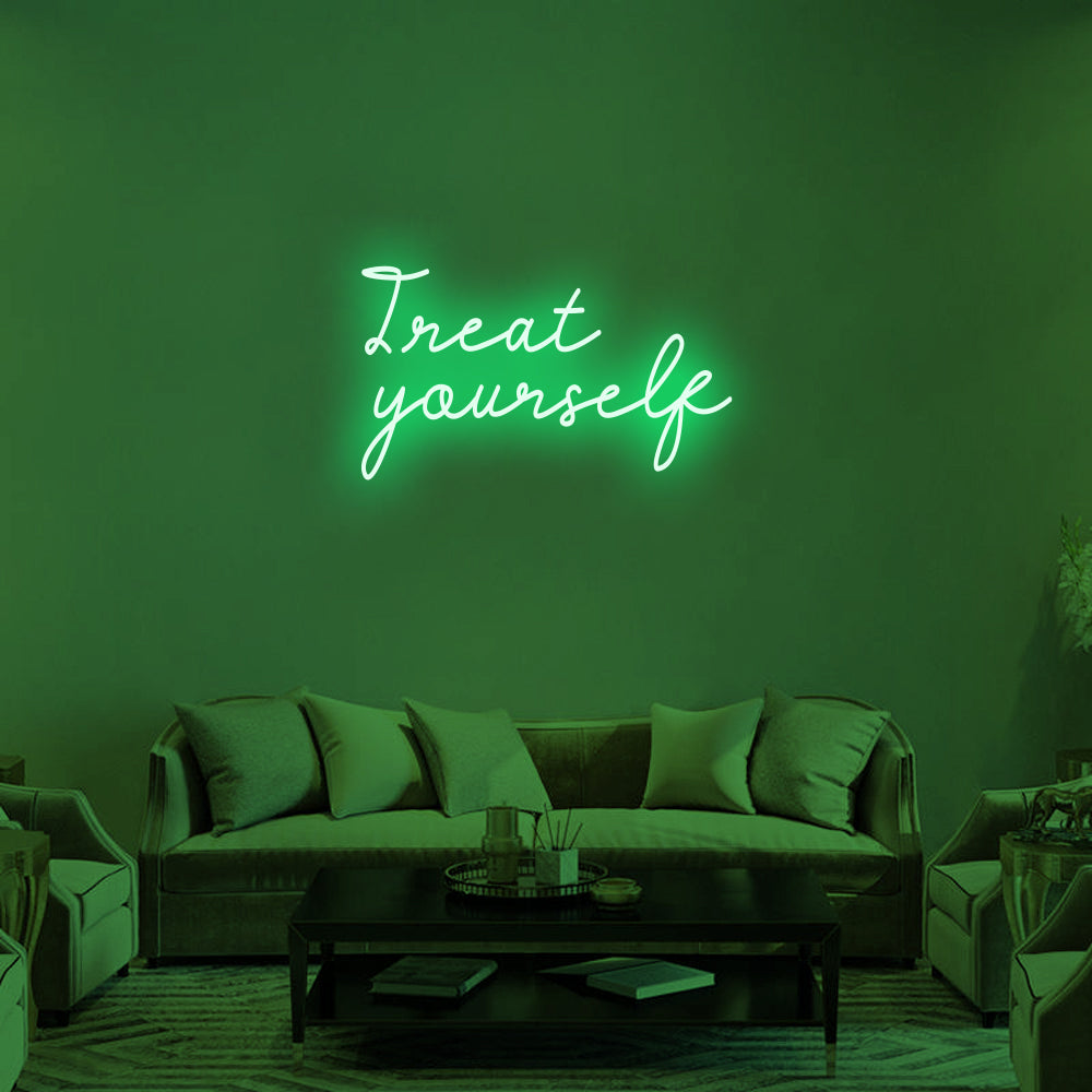 TREAT YOURSELF Neon Signs Led Neon Lighting -2