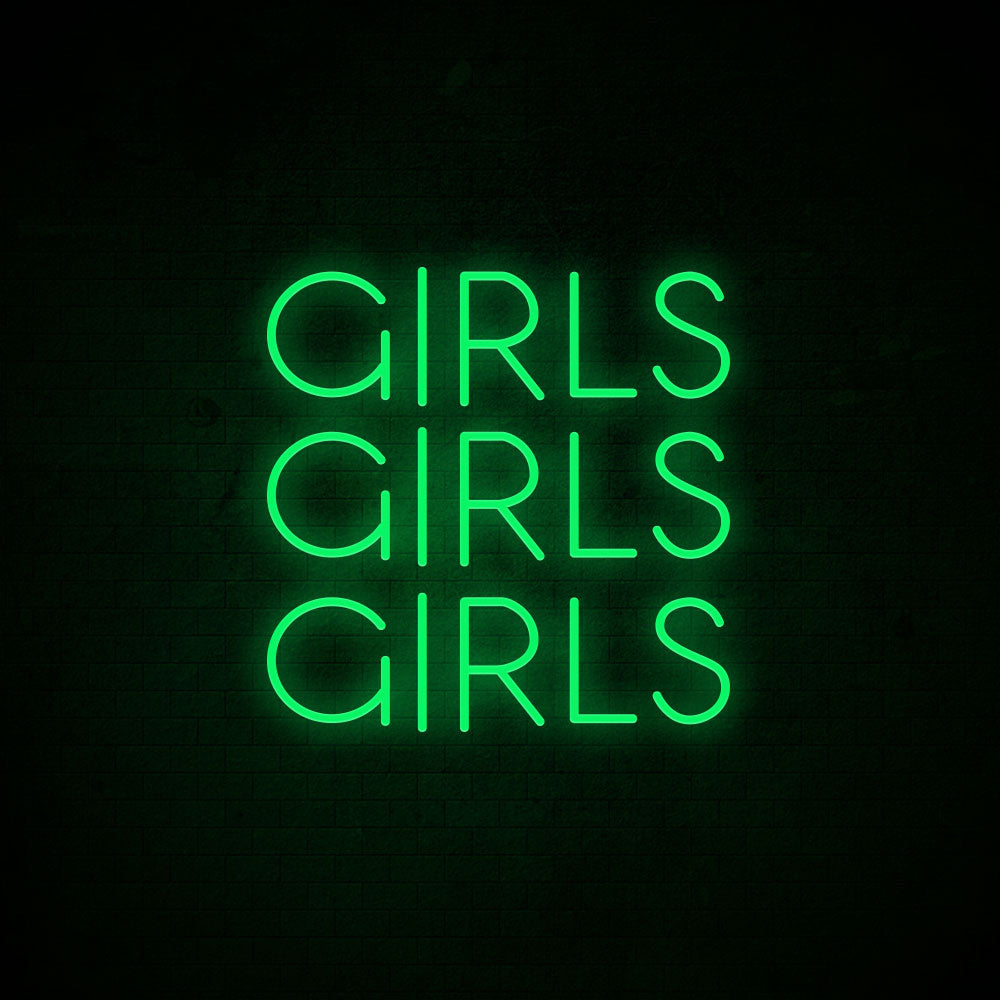 Girls Girls Girls Neon Signs Led Neon Light Room Decoration
