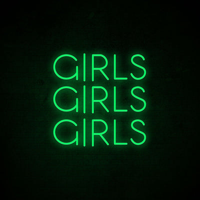 Girls Girls Girls Neon Signs Led Neon Light Room Decoration