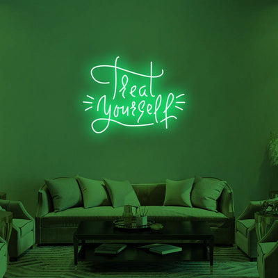 TREAT YOURSELF Neon Signs Led Neon Lighting -1