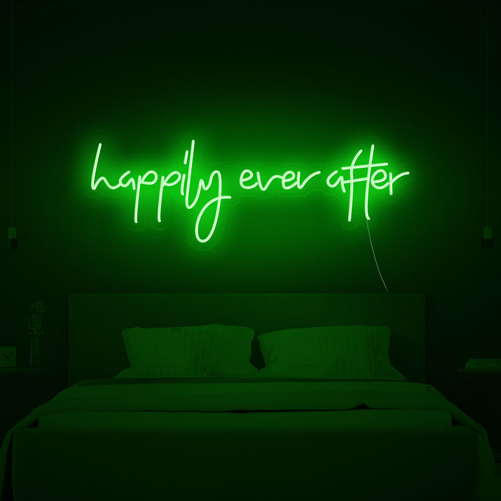 Happily Ever After Neon Sign Wedding Neon Sign Party Wall Hanging