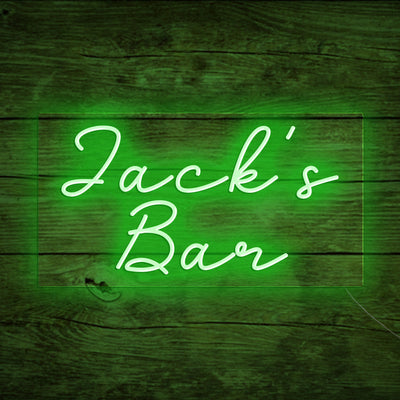 Jack's Bar Neon Signs Led Neon Light Custom NameBar Lighting Sign