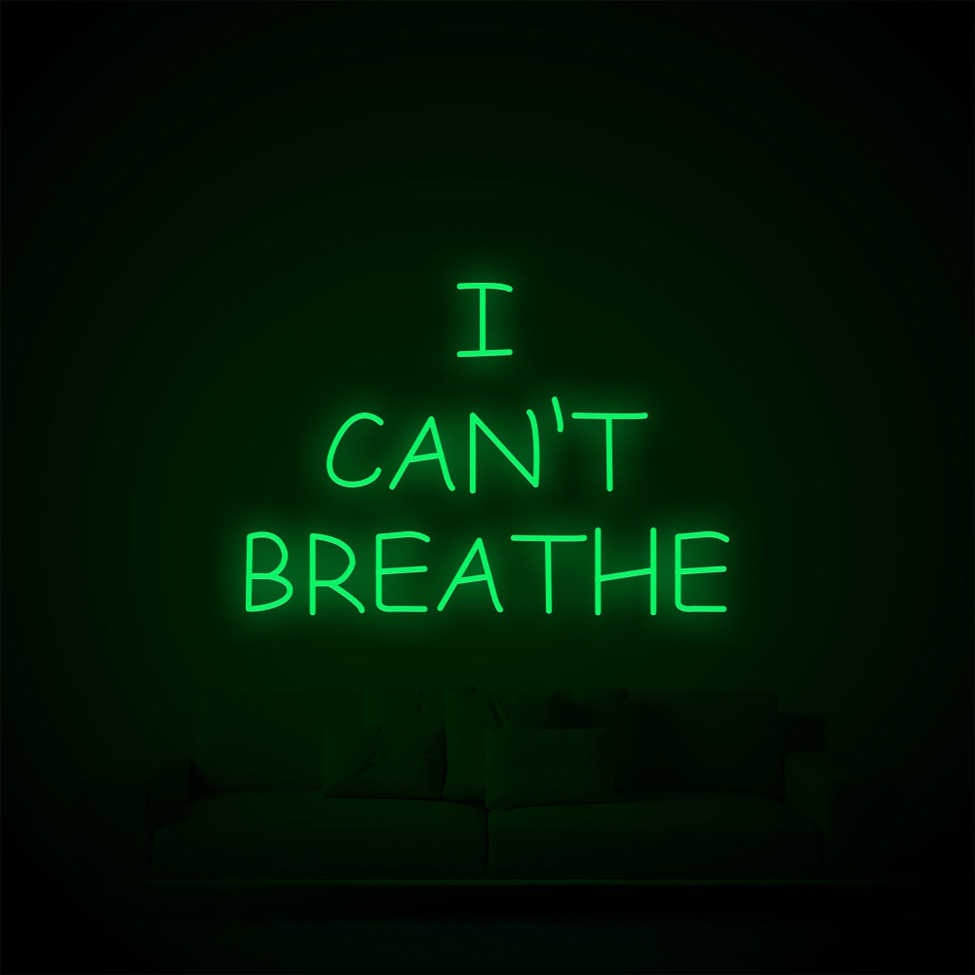 I CAN'T BREATHE Neon Signs Led Neon Light Room Decoration