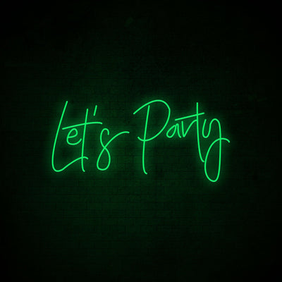 Let's Party Neon Signs Led Neon Light Party Lighting