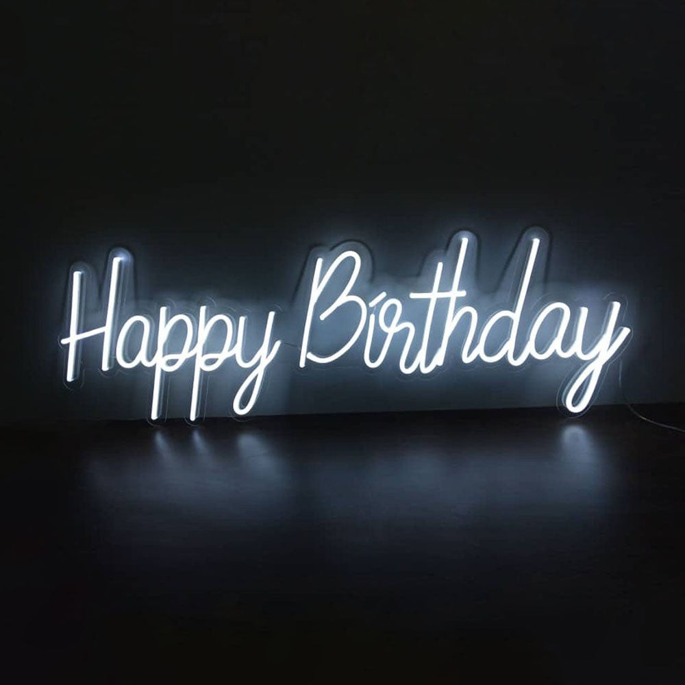 Happy Birthday Neon Sign Party Led Neon Lighting Decoration Design Neon Signs
