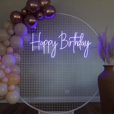 Happy Birthday Neon Sign Party Led Neon Lighting Decoration