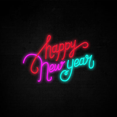 Happy New Year Neon Signs Led Neon Light Party Decoration